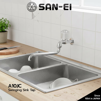 Kran Dapur SANEI A10JC Keran Angsa Swinging Sink Tap A 10 JC