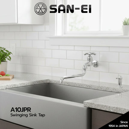 Kran Dapur SANEI A10JPR Keran Angsa Swinging Sink Tap A 10 JPR