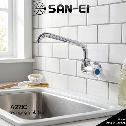 Kran Dapur SANEI A27JC Keran Angsa Swinging Sink Tap A 27 JC