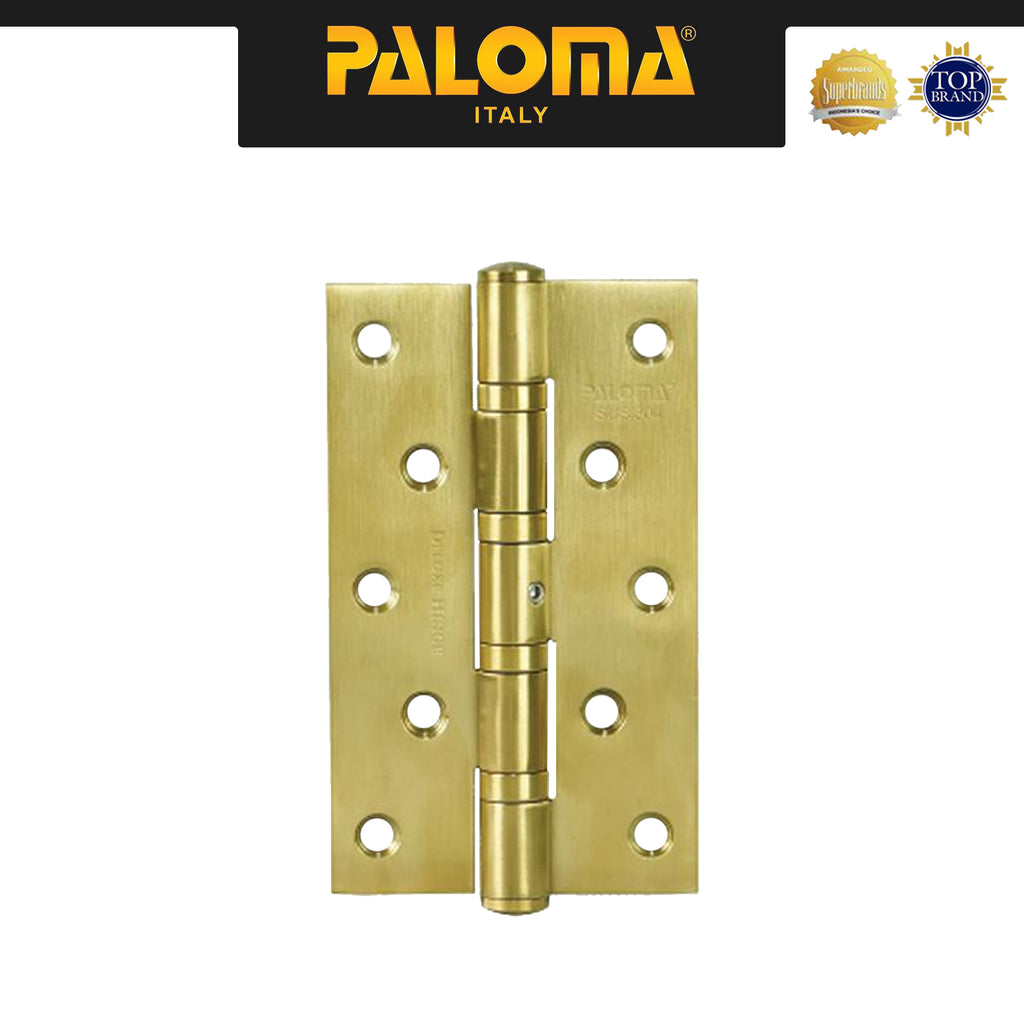 Engsel Pintu PALOMA BHP 244 Satin Gold Brushed Emas 5 Inch Hinge Kupu Kayu Stainless Steel SUS 304