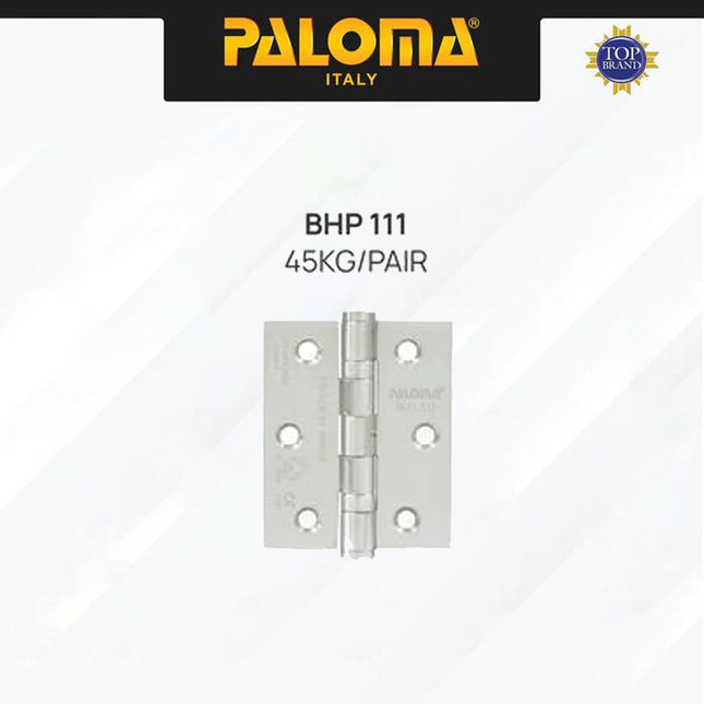 Engsel Pintu Jendela Hinge Kupu PALOMA BHP 111 112 113 114 Satin Butt Plat Kayu Aluminium PVC Hinges Door Window Stainless Steel SUS 316 SUS316 Ball Bearing 2BB 4BB 5BB NRP 3" 4" 5" 6" 3 4 5 6 Inch