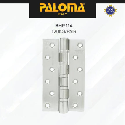 Engsel Pintu Jendela Hinge Kupu PALOMA BHP 111 112 113 114 Satin Butt Plat Kayu Aluminium PVC Hinges Door Window Stainless Steel SUS 316 SUS316 Ball Bearing 2BB 4BB 5BB NRP 3" 4" 5" 6" 3 4 5 6 Inch