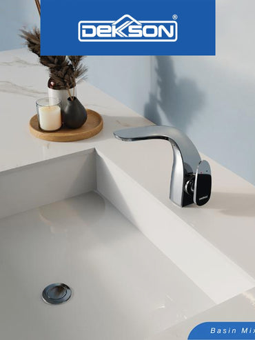 Basin Mixer Dekkson BM 1106 Keran Wastafel Panas Dingin Hot Cold Chrome Gunmetal Black Gold