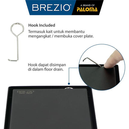 BREZIO Floor Drain Strainer Saringan Got Kamar Mandi Anti Bau FDBZ 18 Series