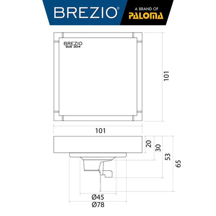 BREZIO Floor Drain Strainer Saringan Got Kamar Mandi Anti Bau FDBZ 18 Series
