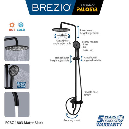 BREZIO Shower Tiang Set Panas Dingin FCBZ 1303 FCBZ 1303GM FCBZ 1803