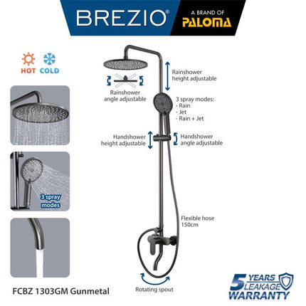 BREZIO Shower Tiang Set Panas Dingin FCBZ 1303 FCBZ 1303GM FCBZ 1803