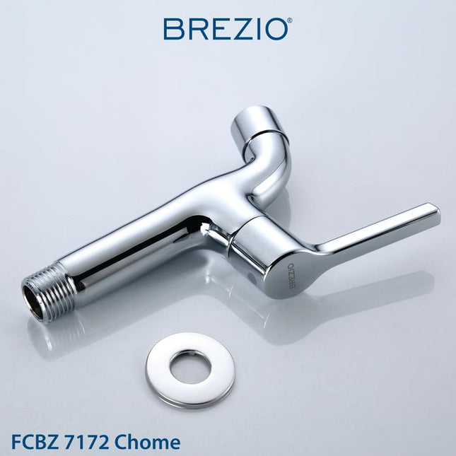 BREZIO Keran Bak Mandi Tembok Kran Air Dinding Brass Kuningan Chrome Silver Grey Abu Black Hitam Gunmetal Gun Metal FCBZ 7172 FCBZ 7272 FCBZ 7372