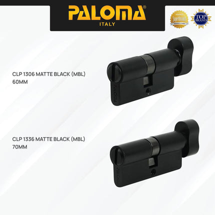Silinder Knob PALOMA CLP 1304 1305 1306 1334 1335 Cylinder Kunci Pintu Non Key Tanpa Kunci Lite KC-NK Brass Kuningan Zamak Silver Antique Antik Black Hitam
