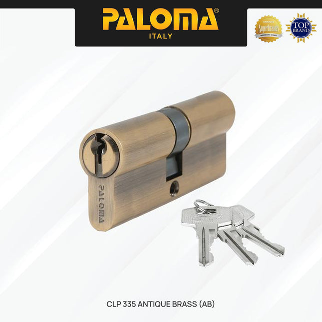Cylinder Kunci PALOMA CLP 333 CLP 334 CLP 335 CLP 336 Double Cylinder Silinder Pintu DC-SK Brass Kuningan Gold Emas Antique Antik Black Hitam