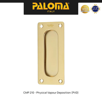 Handle Sliding PALOMA CMP210 CMP211 CMP212 Gagang Pintu Door Comen Flush Tanam Geser Square Kotak 12 cm Stainless Steel SUS 304 Gold Chrome Silver Antique Emas Abu Antik