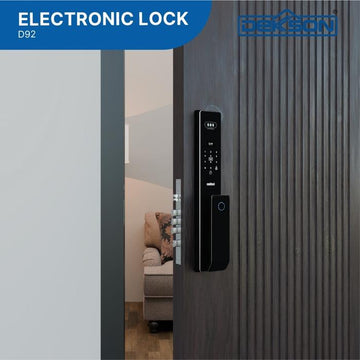 Digital Lock Electronic Lock Kunci Digital D92 Black
