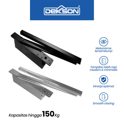 Door Closer Concealed DEKKSON DCL C857 Penutup Pintu Otomatis Mekanisme Tersembunyi Modern Minimalis