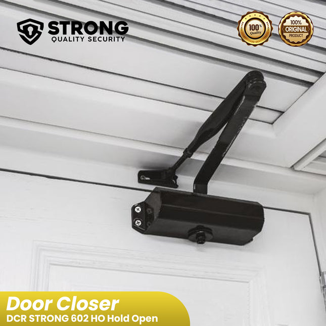 Door Closer Penutup Pintu Otomatis DCR STRONG 602 ( 2602 ) HO Hold Open Brown Silver White
