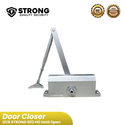 Door Closer Penutup Pintu Otomatis DCR STRONG 602 ( 2602 ) HO Hold Open Brown Silver White