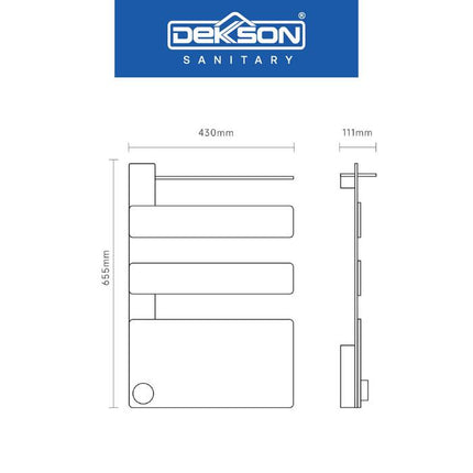 Electric Towel Heater DEKKSON - Smart Towel Dryer Rak Pengering Handuk Elektrik ETH 2000