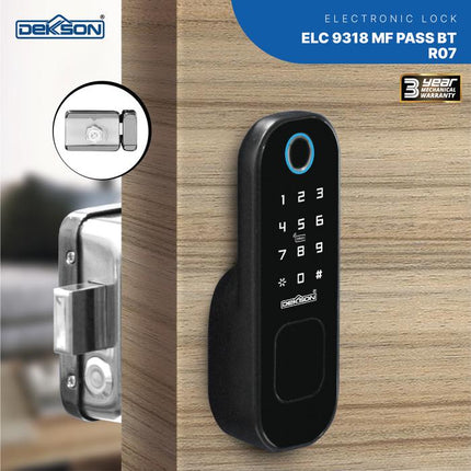 DEKKSON Electronic Lock Kunci Digital ELC 9318 MF PASS BT R07 Fingerprint Bluetooth Doorbell