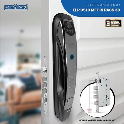 Electronic Lock Smart Digital Lock Dekkson ELP 9519 MF FIN PASS 3D