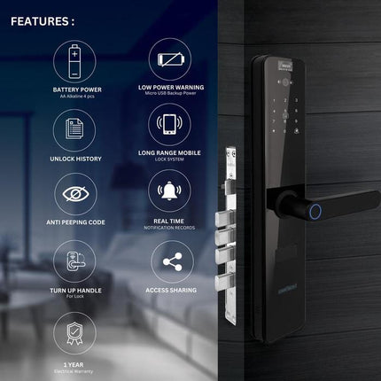 Smart Digital Lock DEKKSON EL D31 Electronic Lock Kunci Pintu Pintar Digital Smart Door Lock