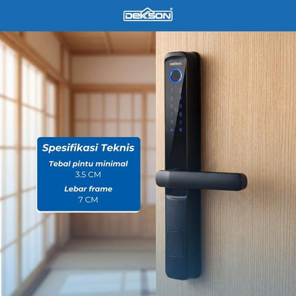 DEKKSON Smart Door Digital Lock Kunci Digital EL D22 Pintu Aluminium
