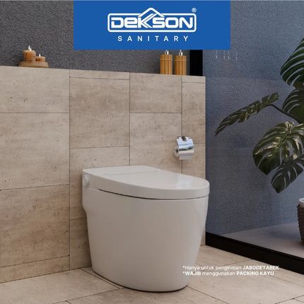 Toilet Smart Dekkson TS 6839 S TRAP White Kloset Duduk Pintar Automatic