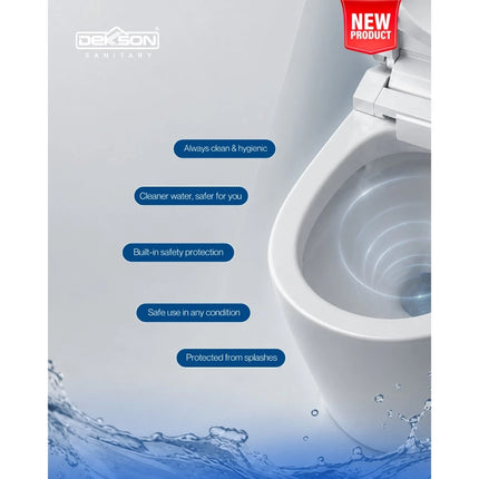 Toilet Smart Dekkson TS 6839 S TRAP White Kloset Duduk Pintar Automatic