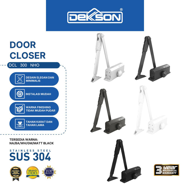DEKKSON Door Closer Penutup Pintu Otomatis DCL 300 Non Hold Open