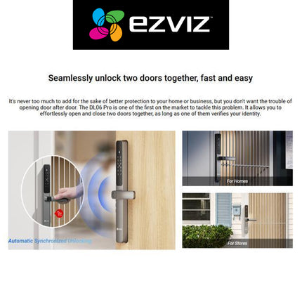 Smart Lock Ezviz DL06 PRO Smart Dual-Sided Fingerprint Lock Double Protection Twice The Convenience Digital Lock Home