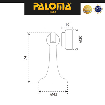 Door Stop PALOMA DSP 401 DSP MAGNET 014 SSS Stopper Pintu Penahan Pengganjal Pintu