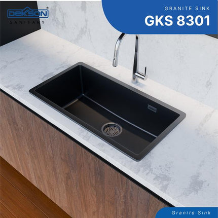 Granite Kitchen Sink DEKKSON Sink Dekson Dapur Anti Gores & Tahan Panas GKS 8301