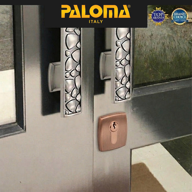 Escutcheon PALOMA ECP 233 Ring Kunci Cover Tutup Pintu Door Rectangle Zamak Antique Antik Brass