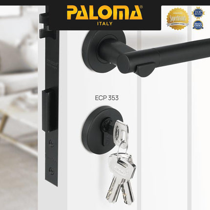 Ring Kunci PALOMA ECP 351 ECP 353 Penutup Silinder Kunci Pintu Door Escutcheon Bulat Round Stainless Steel SUS 304 SUS304 Chrome Krom Silver Grey Abu Black Hitam