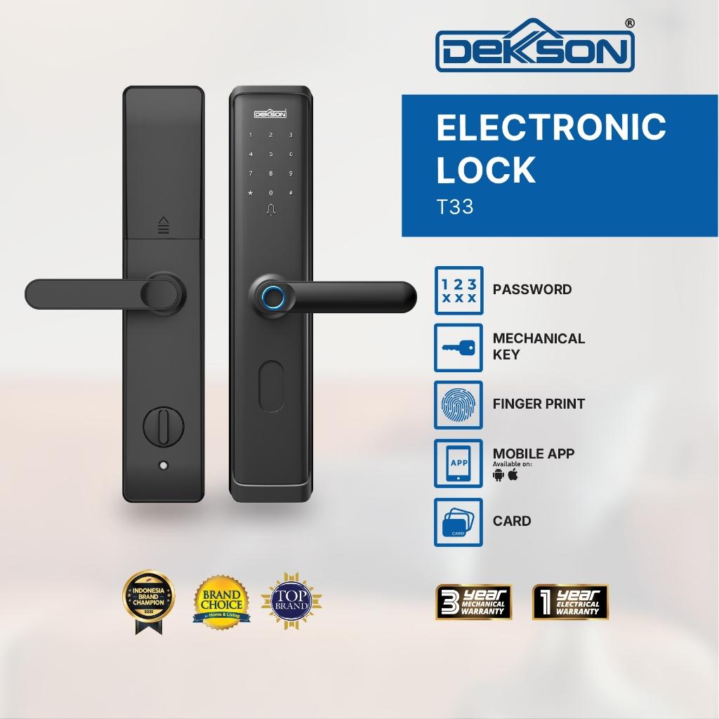 Digital Lock Dekkson DKS EL T33 Grey