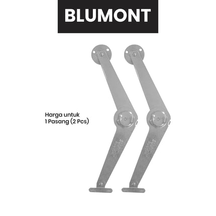 Engsel Salon BLUMONT 9 Inch CH Chrome Penahan Jendela Sikutan Wayang Aluminium Kayu Window Stay