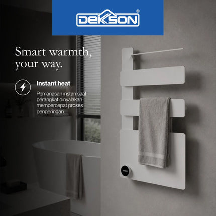 Electric Towel Heater DEKKSON ETH 2000-C Smart Towel Dryer Rak Pengering Handuk Elektrik