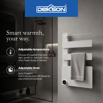 Electric Towel Heater DEKKSON ETH 2000-C Smart Towel Dryer Rak Pengering Handuk Elektrik