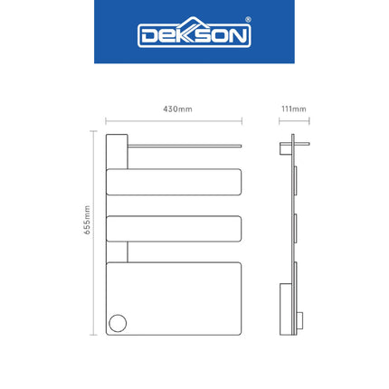 Electric Towel Heater DEKKSON ETH 2000-C Smart Towel Dryer Rak Pengering Handuk Elektrik