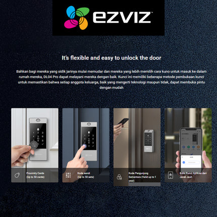 EZVIZ DL04 Pro Smart Deadbolt Lock Fingerprint WiFi App