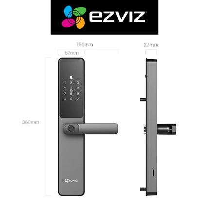 EZVIZ DL05 Smart Door Lock Fingerprint WiFi App Doorbell
