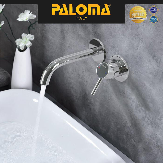Keran Wastafel Tanam PALOMA FCP 1835 Chrome Krom Silver Grey Abu Gunmetal Gun Metal Black Hitam Gold Emas Concealed Cuci Tangan Kran Air Panas Dingin Dinding Wall Faucet Basin Mixer Hot Cold Lavatory Kamar Mandi 1835M 1835T 1835S 1835E 1835SN 1835RB