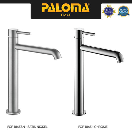 Keran Wastafel PALOMA FCP 1843 Chrome Krom Silver Grey Abu Black Hitam Gunmetal Gold Emas Bronze Tinggi Cuci Tangan Kran Air Panas Dingin Tall Faucet Basin Mixer Hot Cold Lavatory Brass Kuningan FCP 1843 1843M 1843T 1843S 1843S 1843E 1843SN 1843RB