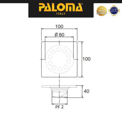 Floor Drain Paloma FDP 1201 FDP1201 Saringan Got Anti Bau Anti Kecoa