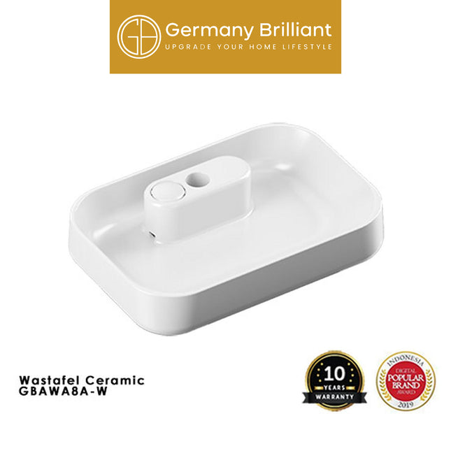 Wastafel Keramik Atas Meja Germany Brilliant GBAWA8A Washtafel Kamar Mandi