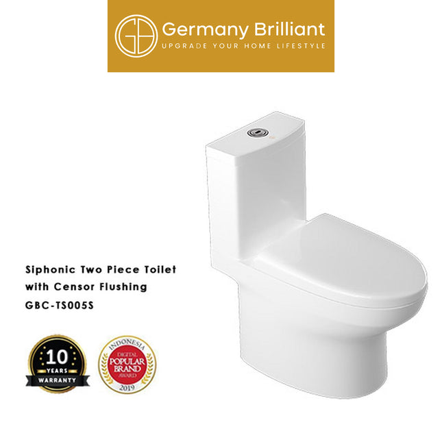 Closet Kloset Duduk Flush Sensor Germany Brilliant GBC-TS005S
