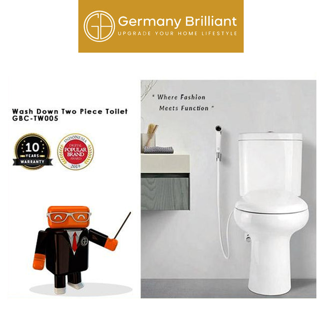 Closet Kloset Duduk Jarak As 50cm Germany Brilliant GBC-TW005