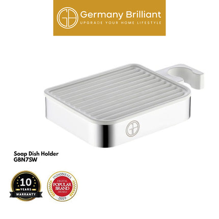 Rak Tempat Sabun Germany Brilliant GBN7SW Soap Dish Holder White