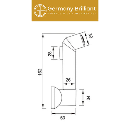 Jet Shower GERMANY BRILLIANT GBS1B BLACK Jet Washer Toilet Shower