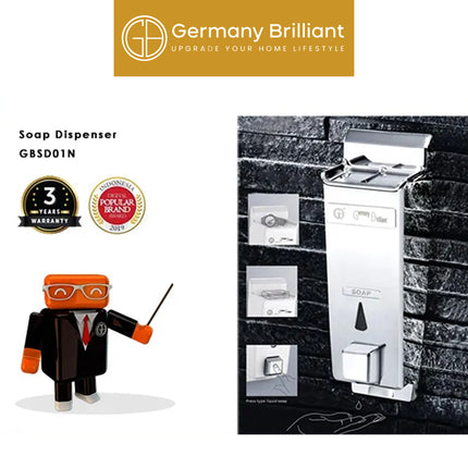 Soap Dispenser Germany Brilliant GBSD01N Tempat Sabun Cair