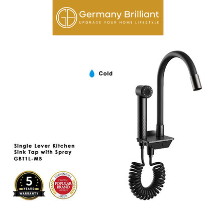 Kran Sink Germany Brilliant GBT1L Series Keran Cuci Piring Air Dingin