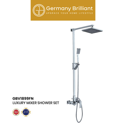 Shower Tiang Set Germany Brilliant GBV1899FN Column Keran Mixer Kran Air Panas Dingin